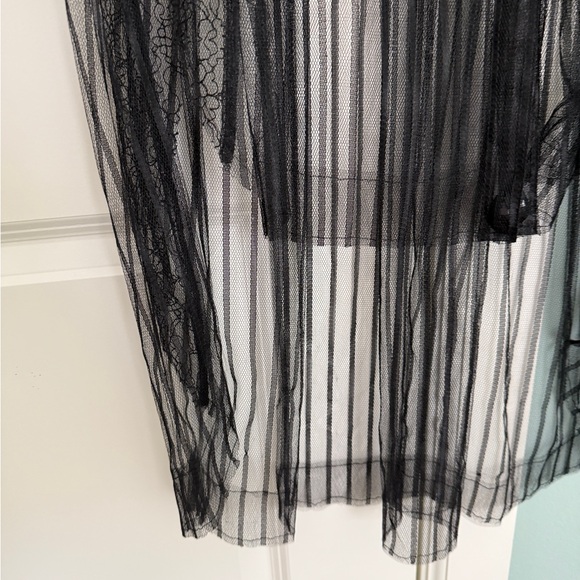 Sheer Black Striped Shirt - Picture 2 of 7